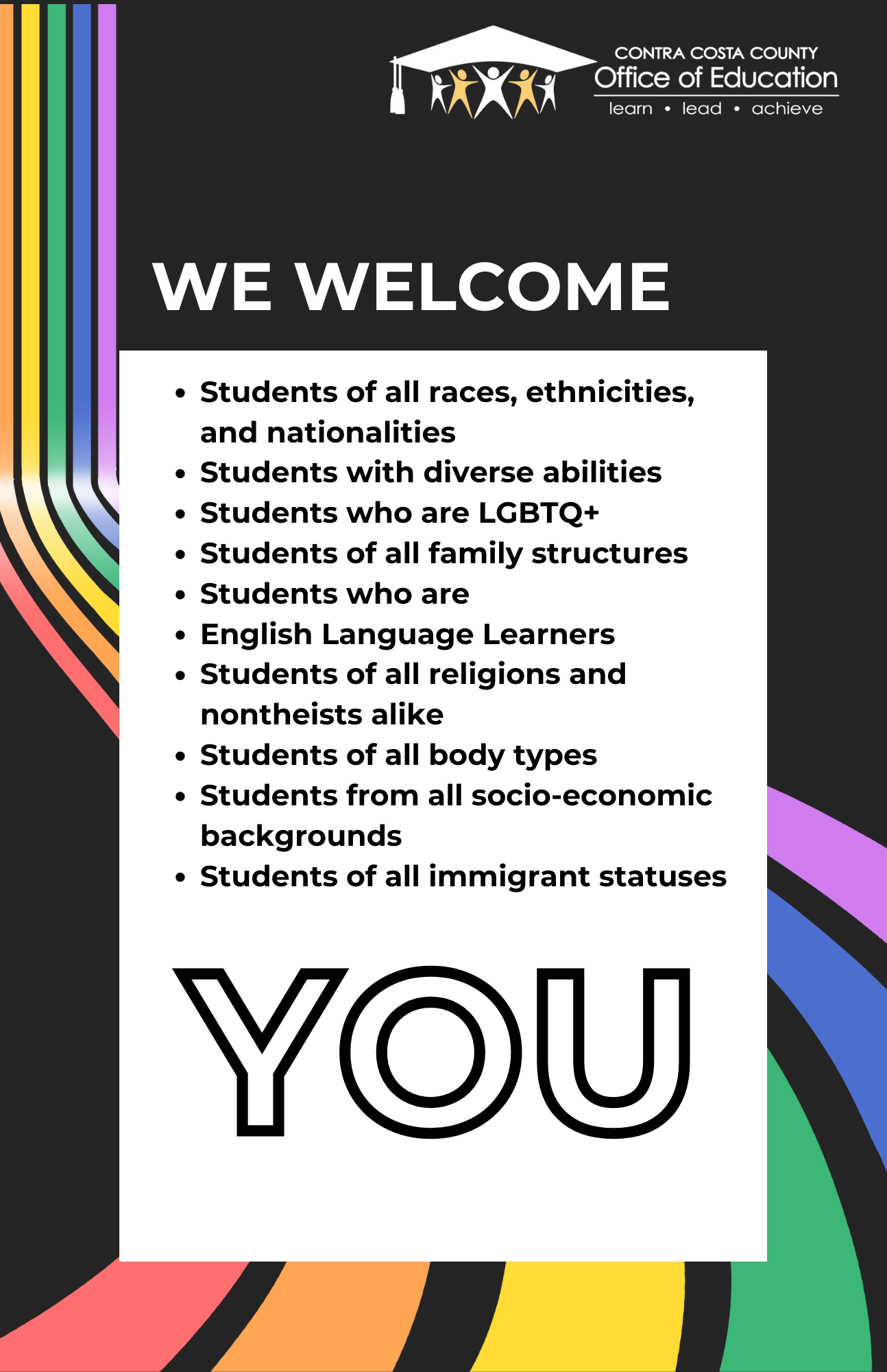 We Welcome You