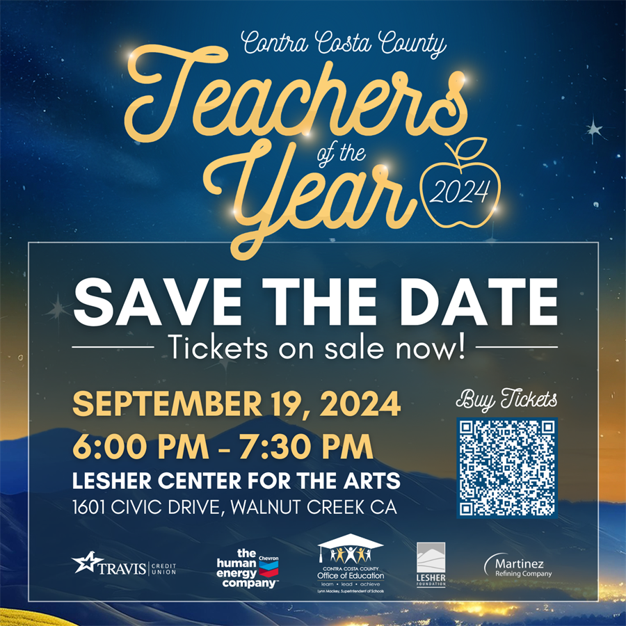 2024-2025 Teachers of the Year Save the Date Graphic